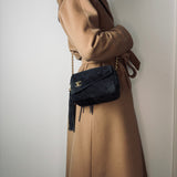 Rare Chanel Suede Turnlock Camera Bag