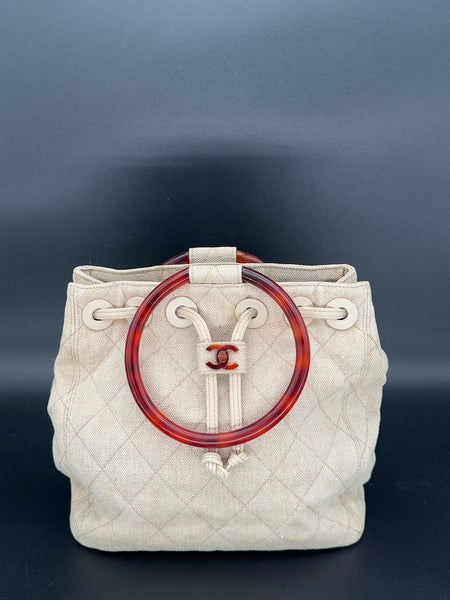 Rare Chanel Matelasse with Tortoise handles