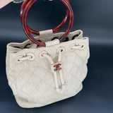 Rare Chanel Matelasse with Tortoise handles