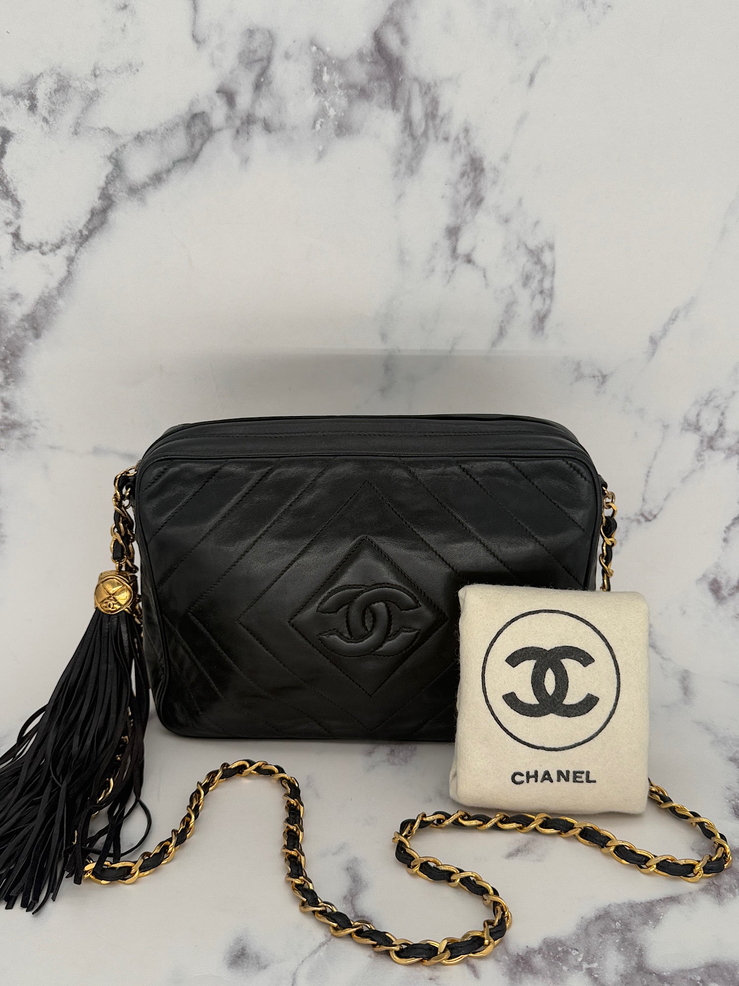 Chanel Diamond Stitch Camera Bag 