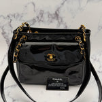Chanel Patent Turnlock with 24k plating