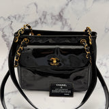 Chanel Patent Turnlock with 24k plating