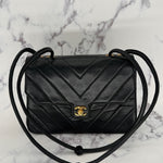 Chanel Chevron Turnlock Flap