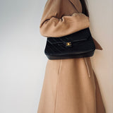Chanel Chevron Turnlock Flap