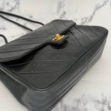 Chanel Chevron Turnlock Flap