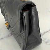 Chanel Chevron Turnlock Flap