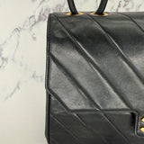 Chanel Chevron Turnlock Flap