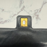 Chanel Chevron Turnlock Flap