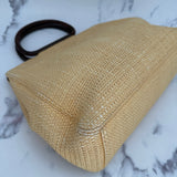 Chanel Raffia Bag with Wooden Handles