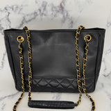 Iconic Chanel Lambskin Tote with CC logo