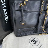 Iconic Chanel Lambskin Tote with CC logo