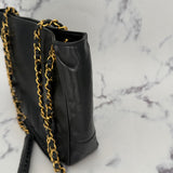 Iconic Chanel Lambskin Tote with CC logo