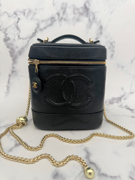 Iconic Chanel Caviar Vanity Bag