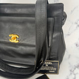 Chanel Black Turnlock Tote
