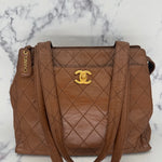Chanel Brown Matelasse Tote