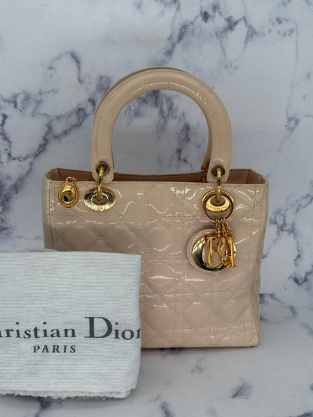 Medium Lady Dior in Patent