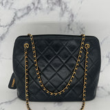 Chanel Black Matelasse Shoulder Bag