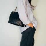 Chanel Black Matelasse Shoulder Bag
