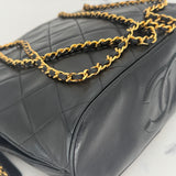 Chanel Black Matelasse Shoulder Bag