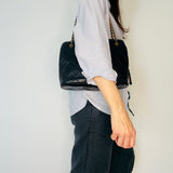 Chanel Black Matelasse Shoulder Bag