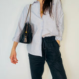 Chanel Black Matelasse Shoulder Bag
