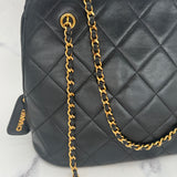 Chanel Black Matelasse Shoulder Bag