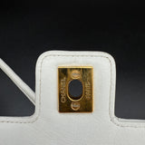 Chanel White Chevron Shoulder Bag
