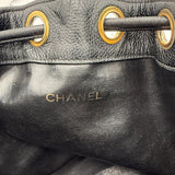 Chanel Decacoco Caviar Drawstring Bag
