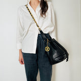 Iconic Chanel Lambskin Drawstring Bag