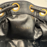 Iconic Chanel Lambskin Drawstring Bag