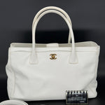 Chanel White Executive Bag