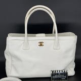 Chanel White Executive Bag