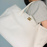 Chanel White Executive Bag