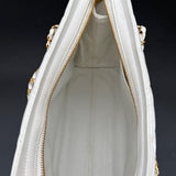 Chanel White Matelasse Shoulder Bag