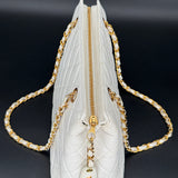Chanel White Matelasse Shoulder Bag