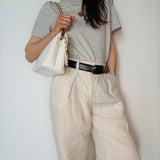 Chanel White Matelasse Shoulder Bag