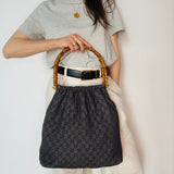 Gucci Bamboo Denim Bag