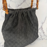 Gucci Bamboo Denim Bag