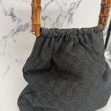 Gucci Bamboo Denim Bag