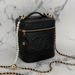 Chanel Vintage Caviar Vanity Case
