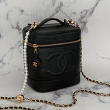 Chanel Vintage Caviar Vanity Case