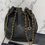 Rare Chanel Drawstring bag in Navy
