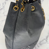 Rare Chanel Drawstring bag in Navy
