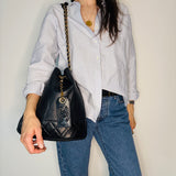 Rare Chanel Drawstring bag in Navy