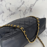 Chanel Navy Double Chain Tote