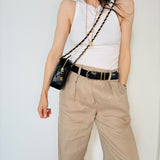 Chanel Double Chain Crossbody Bag