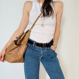Rare Chanel Bucket Bag in Dark Beige
