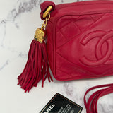 Rare Chanel Logo Camera Bag in Red