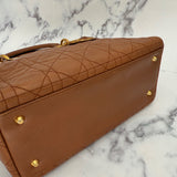 Medium Lady Dior in Rare Caramel Brown