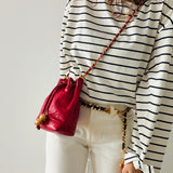 Rare Chanel Decacoco Mini Bucket Bag in Red